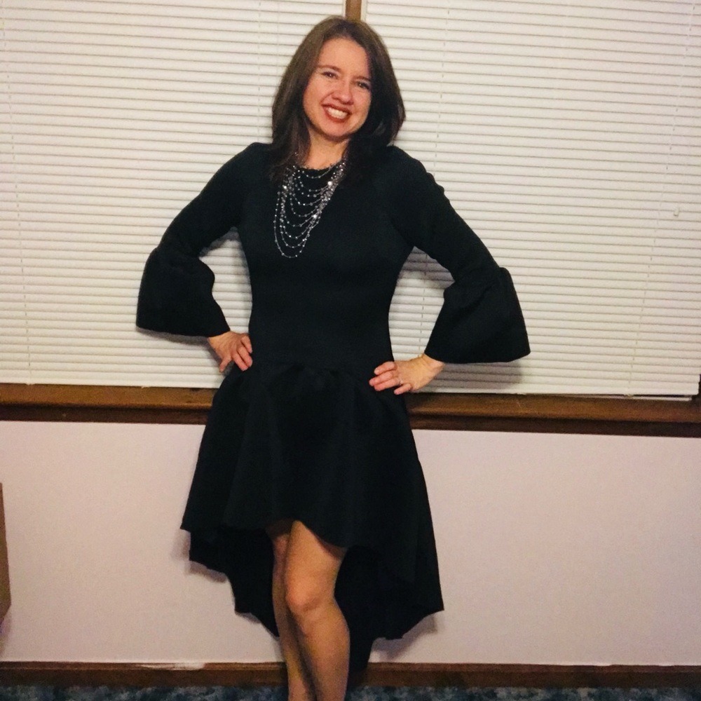 This a statement dress. Who needs a little black dress with this show stopper!